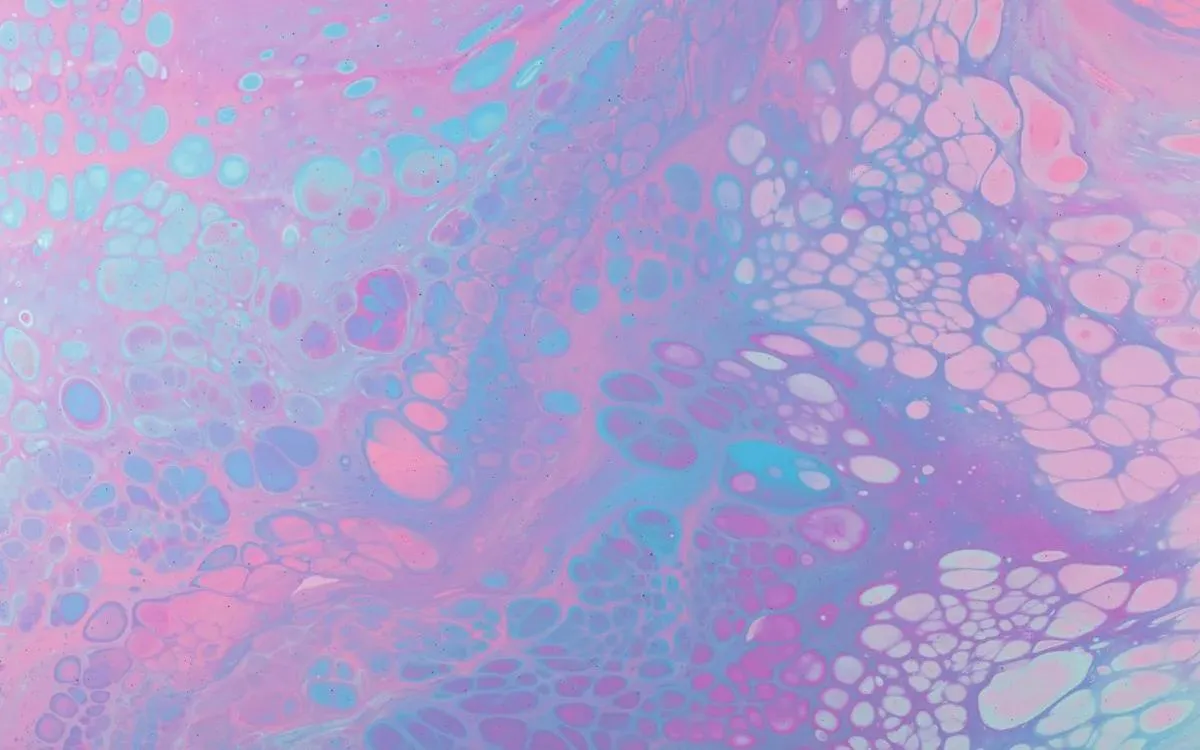 Macro texture standing for the body reorganising itself after hormonal contraception