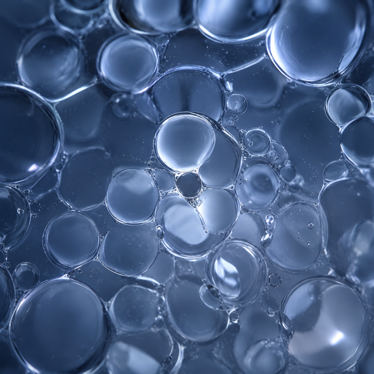 Texture cellulaire bleue